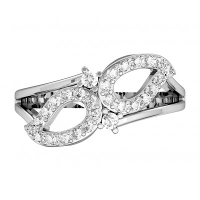 Stylish Diamond Paisley ring